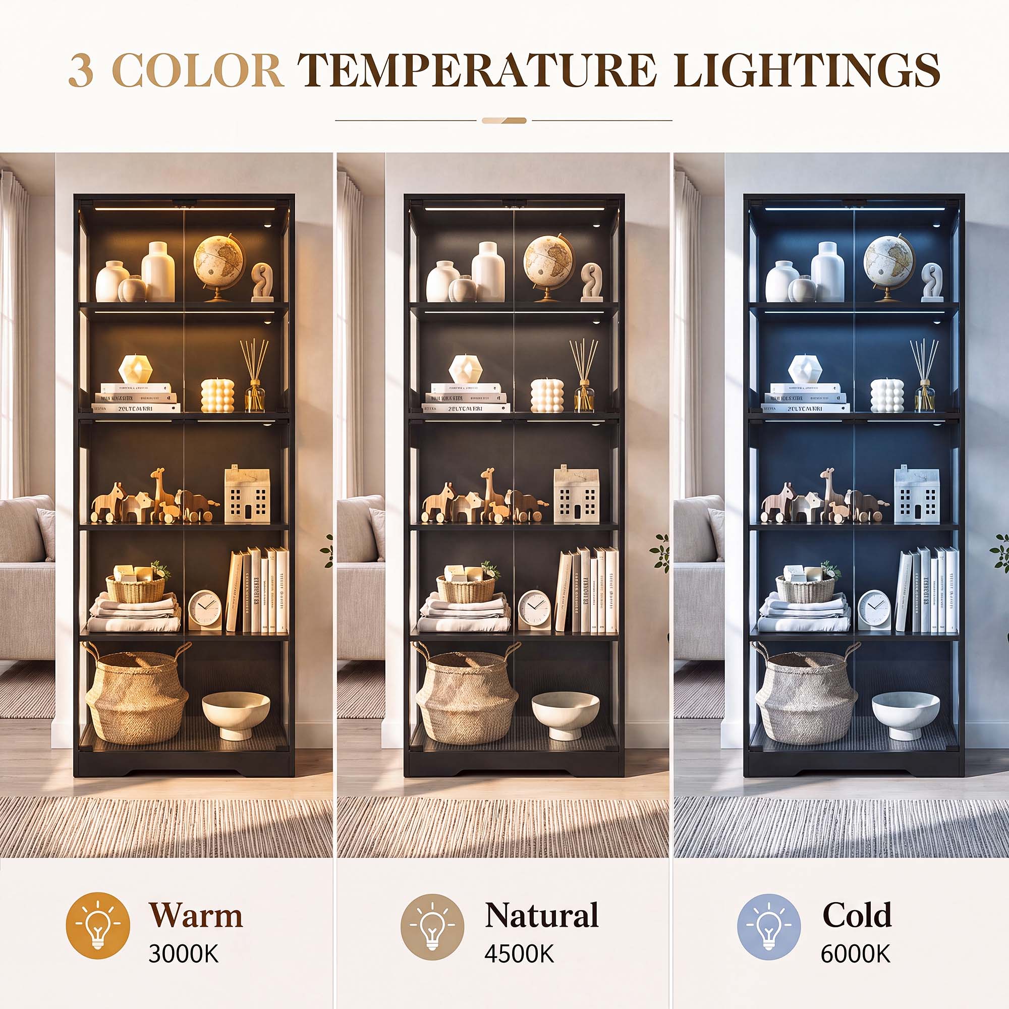 TCGBKAF 5‑Tier Display Cabinet - đánh giá và giá Collectible & Vintage Dolls For Halloween