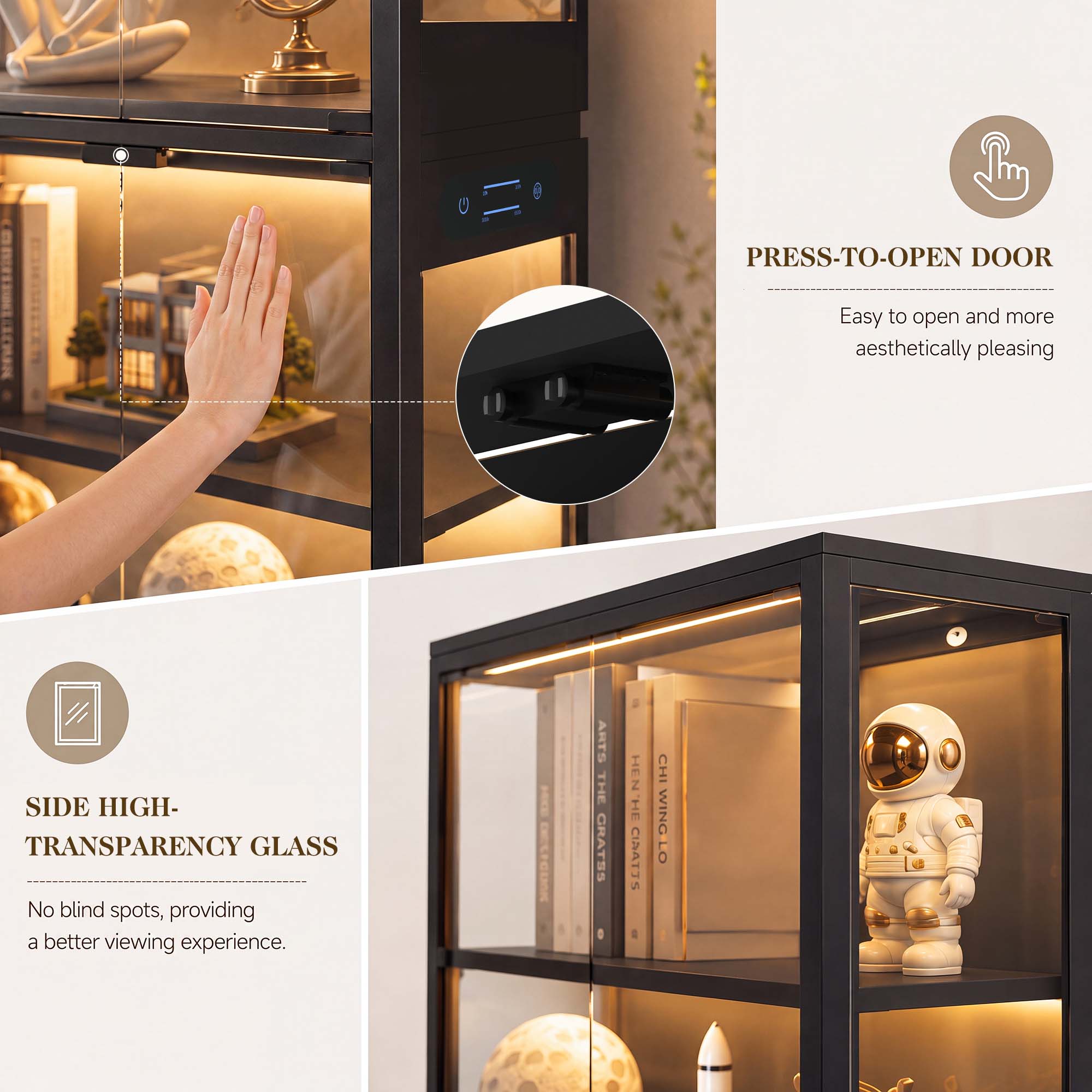TCGBKAF 5‑Tier Display Cabinet - đánh giá và giá Collectible & Vintage Dolls For Halloween