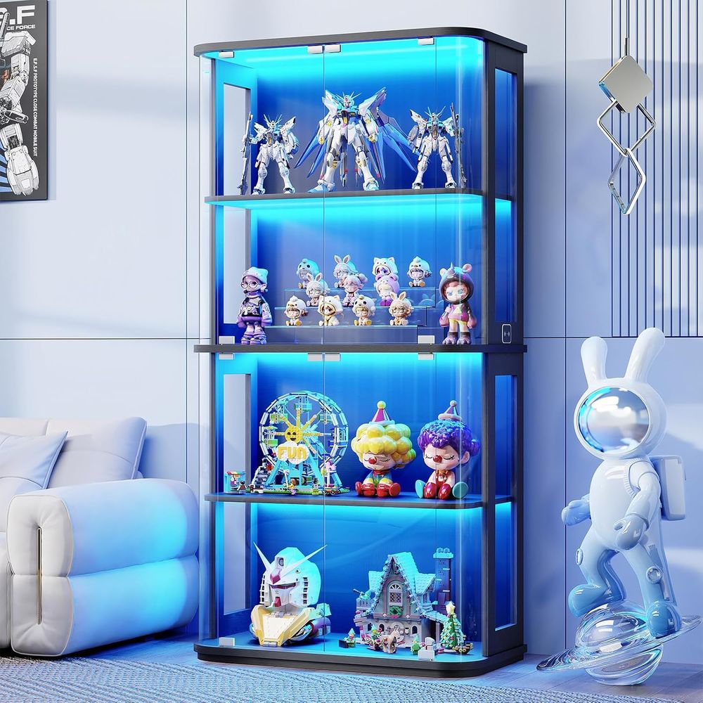 Rounded Display Cabinet with G - đánh giá và giá Collectible & Vintage Dolls For Halloween