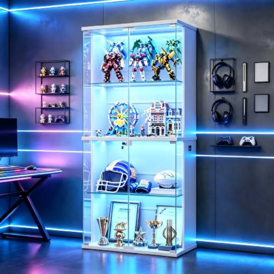 66 Glass Display Cabinet for C - đánh giá và giá Collectible & Vintage Dolls For Halloween