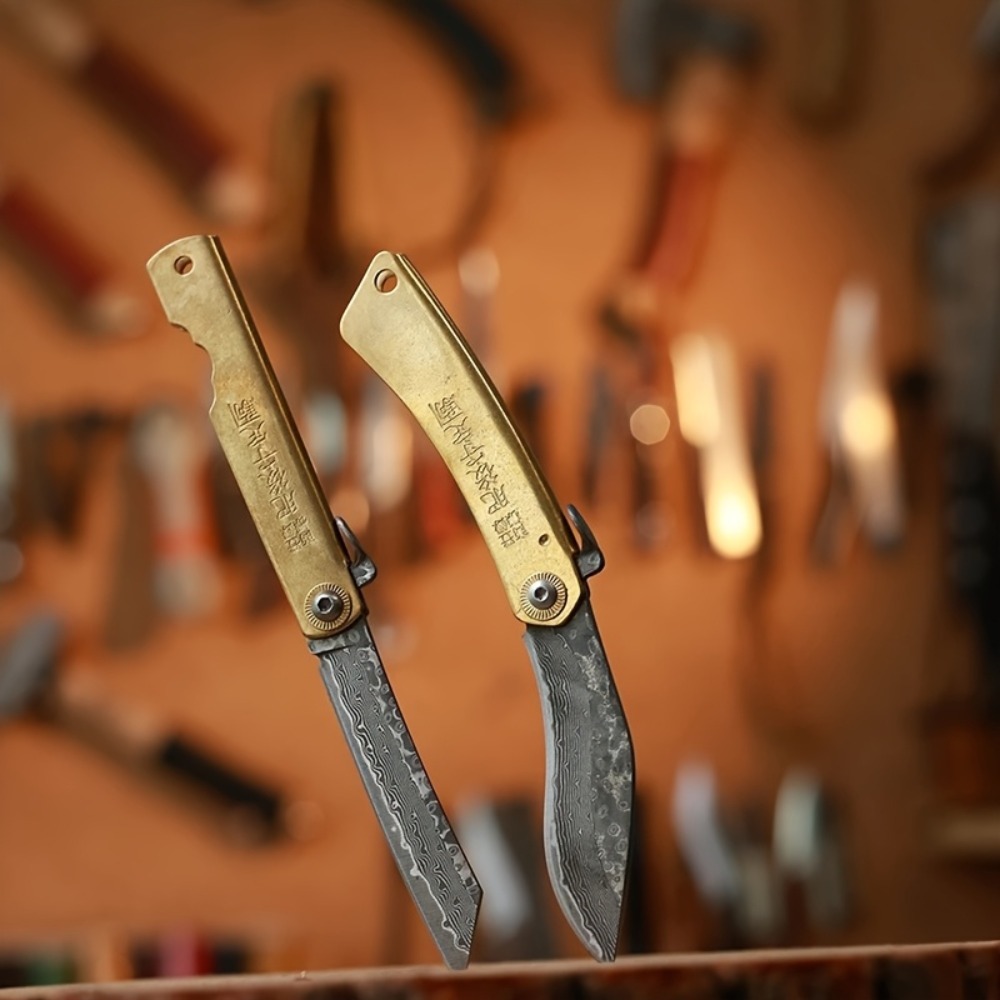 Vintage Brass Handle Folding P - đánh giá và giá Vintage Collectible Pocket Knives
