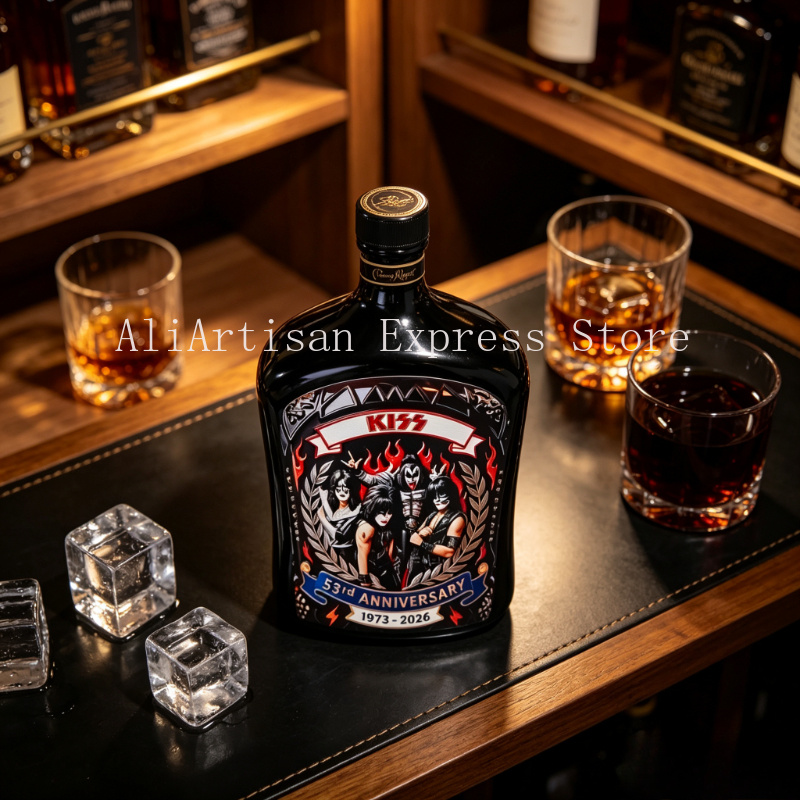 Rock‑Music Inspired Whiskey De - đánh giá và giá Vintage Collectible Liquor Bottles