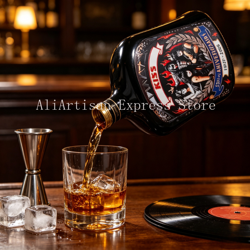 Rock‑Music Inspired Whiskey De - đánh giá và giá Vintage Collectible Liquor Bottles
