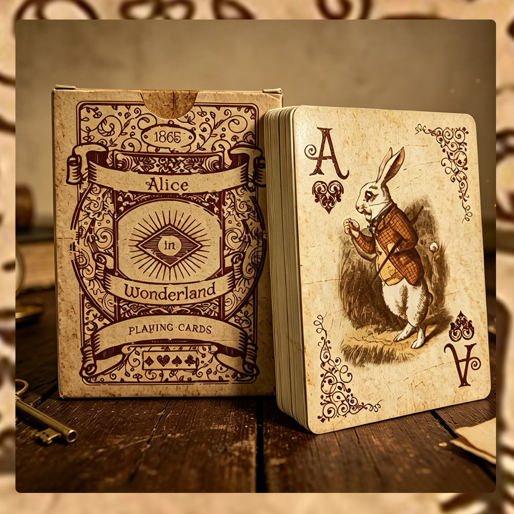 1Set/2Set Alice Vintage Paper  - đánh giá và giá Vintage Collectible Playing Cards