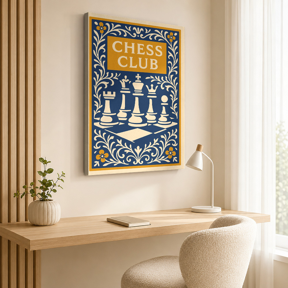 Chess Club Vintage Framed Canv - đánh giá và giá Collectible Vintage Photos