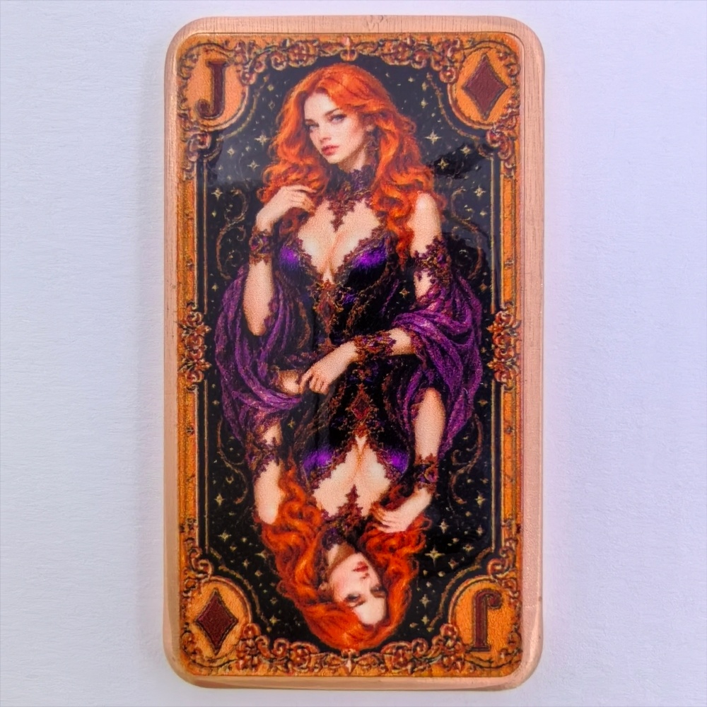 1oz .999 Fine Copper Bar Poker - đánh giá và giá Vintage Collectible Playing Cards
